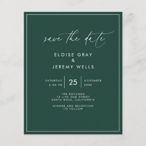 Emerald Save the Date 