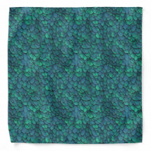 Emerald Scale Pattern Bandana