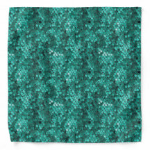 Emerald Scale Pattern Bandana