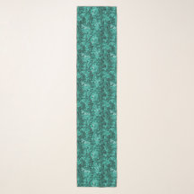 Emerald Scale Pattern Scarf