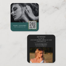 Emerald scannable barcode QR code photo