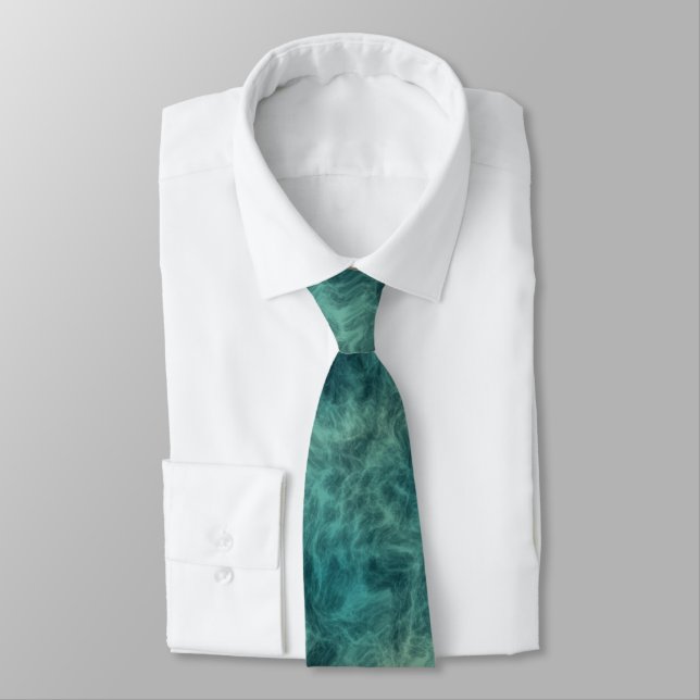 Emerald Sea Neck Tie (Tied)
