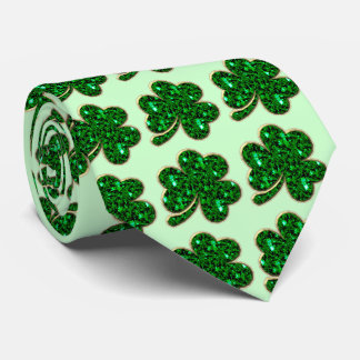 Emerald Shamrock St. Patrick's Day Tie
