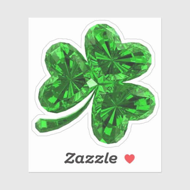 Emerald Shamrock Sticker (Sheet)