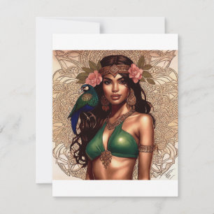 Emerald Shimmer Note Card