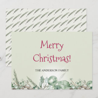 Emerald soft green country theme invitation