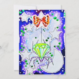 Emerald Spider Note Card