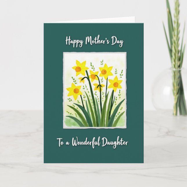Emerald Spring Mothers Day Card (Front)