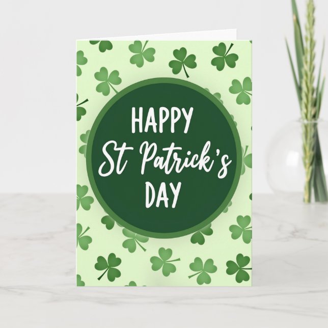 Emerald St Patricks Day Art Card (Front)