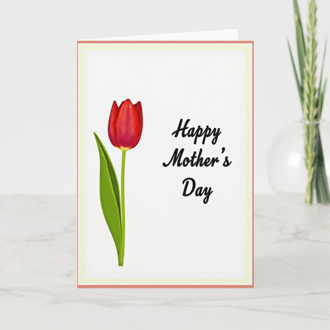 Emerald Stem Mothers Day Card (Front)