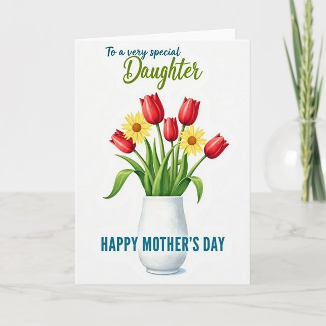Emerald Stems Mothers Day Card (Front)