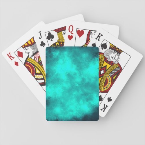 Emerald Storm cloud effect Playing Cards