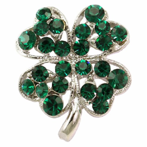 Emerald_Studded Shamrock Pin Statuette