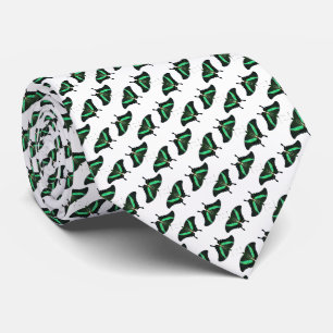 Emerald Swallowtail Butterfly Frenzy Tie