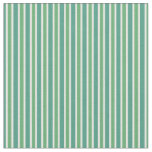 Emerald &amp; Teal Green Multi-Tone Vertical Stripes Fabric