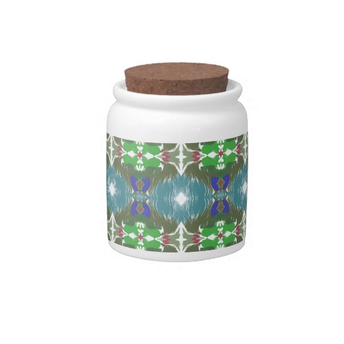 Emerald Tide Kaleidoscope Candy Jar