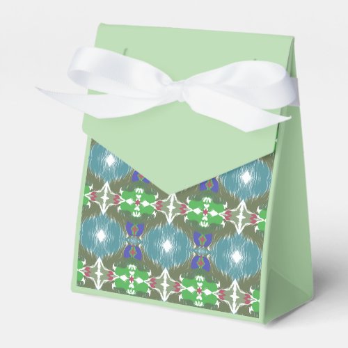 Emerald Tide Kaleidoscope Favor Boxes