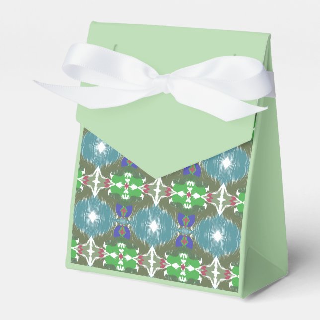 Emerald Tide Kaleidoscope Favor Boxes (Front Side)