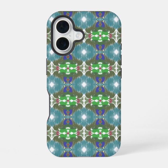 Emerald Tide Kaleidoscope iPhone Case (Back)