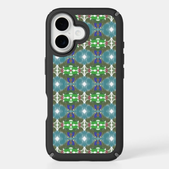 Emerald Tide Kaleidoscope Speck iPhone Case (Front)