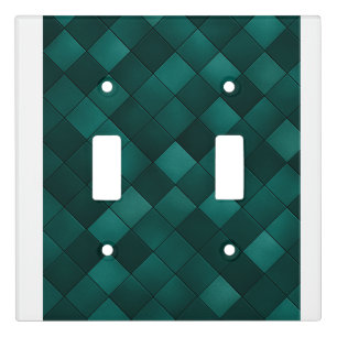 Emerald Tile Pattern – Modern Luxury Light Switch Cover