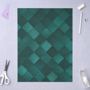 Emerald Tile Pattern – Modern Luxury Tissue Paper