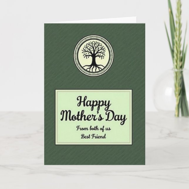 Emerald Tree Mothers Day Card (Front)
