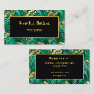 EMERALD TROPICAL PALM BUSINESS CARD