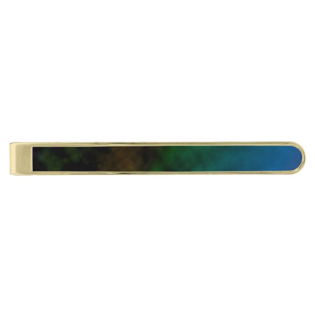 Emerald Twilight Gold Finish Tie Bar (Front)