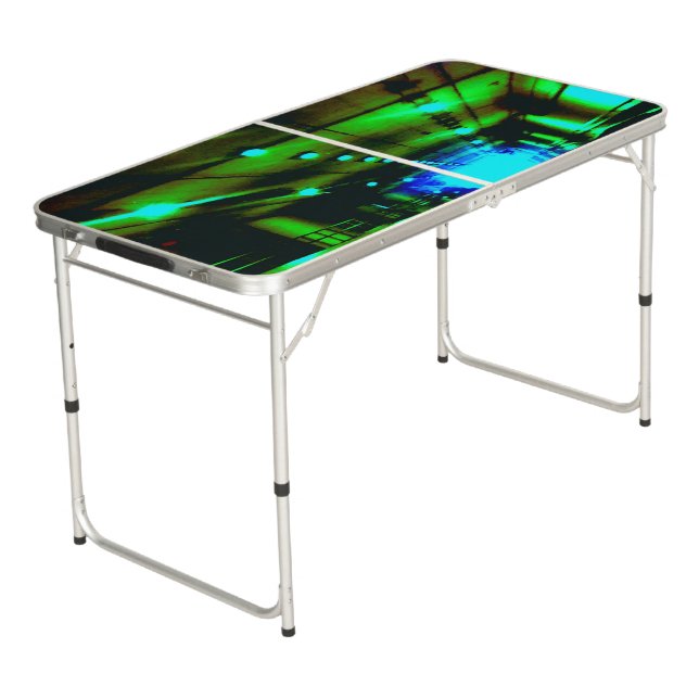 Emerald Underground Beer Pong Table (Angled)