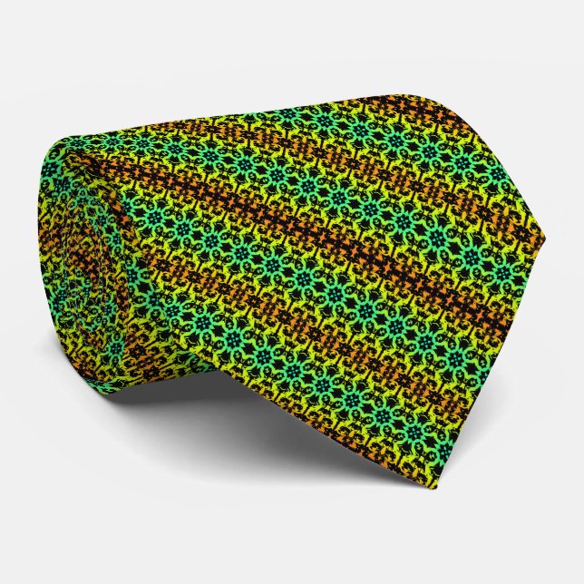  Emerald Venom Neck Tie (Rolled)