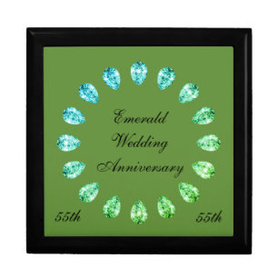 Emerald Wedding Anniversary Gift Box
