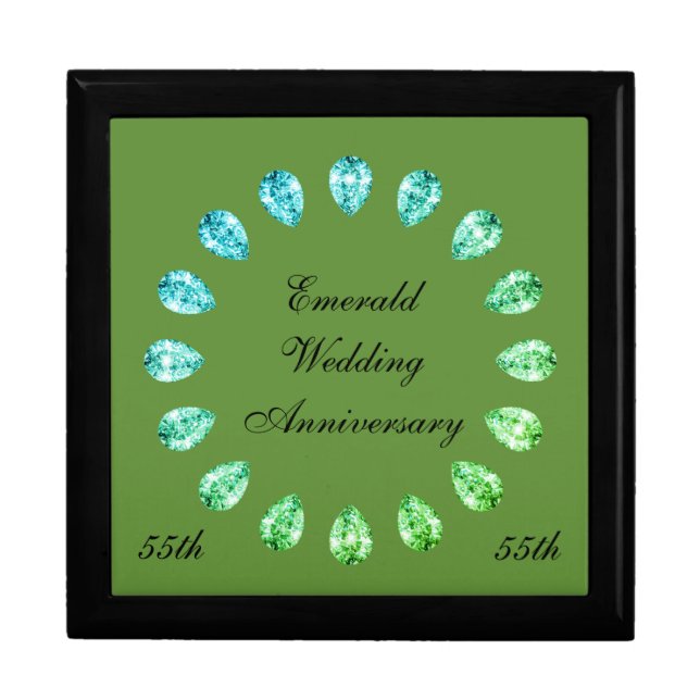 Emerald Wedding Anniversary Gift Box (Front)