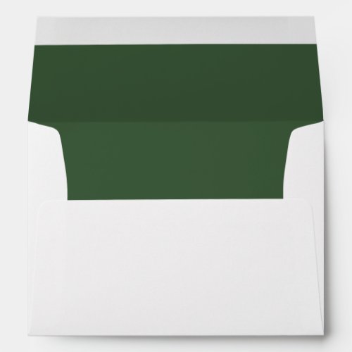 Emerald Wedding Elegant Modern Return Address Envelope