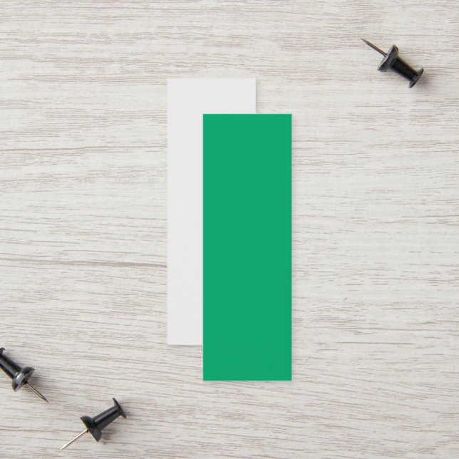 Emerald + White Custom Calling Card (Front/Back In Situ)