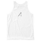 Emerald/white EDM All-Over-Print Tank Top (Back)