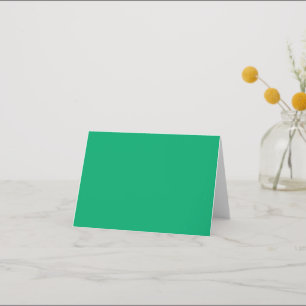 Emerald & White Folded Thank You Card – Customize