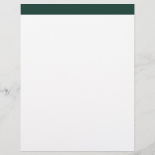 Emerald White Return Address Letterhead