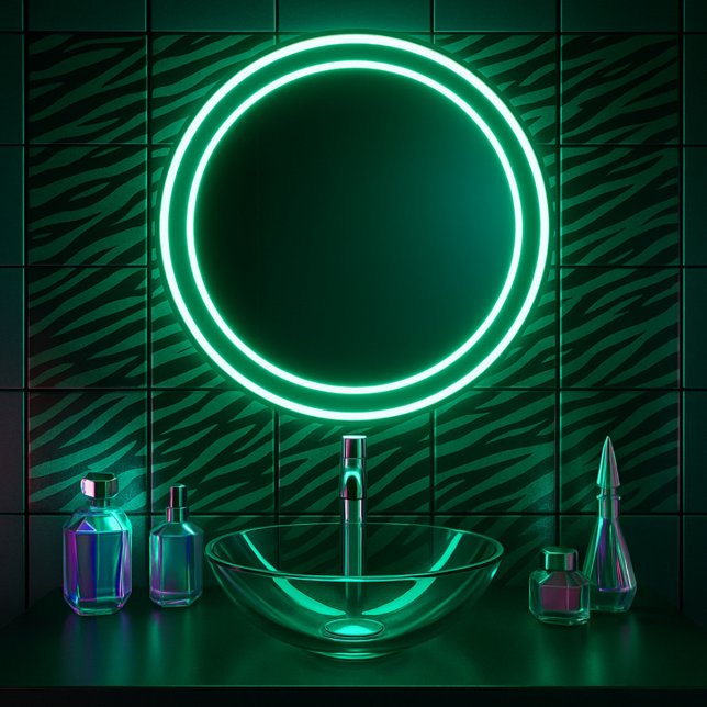 Emerald Wild Glam Zebra Stripe  Ceramic Tile (Creator Uploaded)