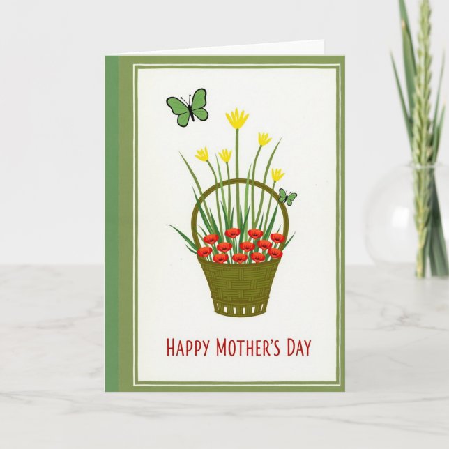 Emerald Wings Mothers Day Card (Front)