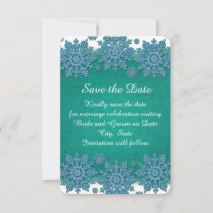 Emerald Winter Holiday Elegant Save the date