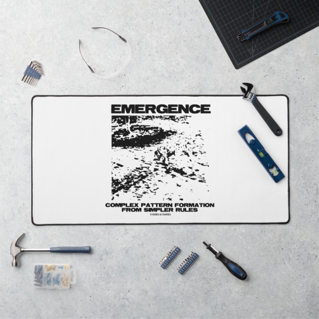 Emergence Complex Pattern Formation From Simpler Desk Mat (Workstation)
