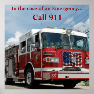 Emergency 911 poster