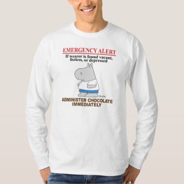 EMERGENCY ALERT CHOCOLATE by Boynton T-Shirt