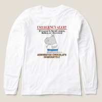 EMERGENCY ALERT CHOCOLATE by Boynton Tri-Blend Shirt