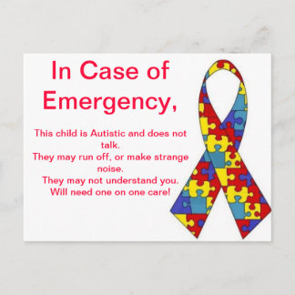 Emergency Alert Stickers Postcard