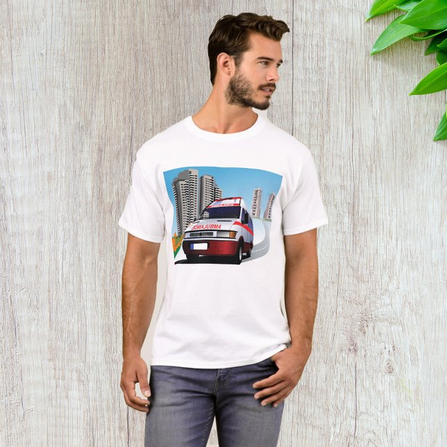 Emergency Ambulance in Cityscape Medical Rescue  T-Shirt (Creator Uploaded)