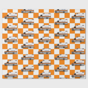 Emergency Ambulance Medic Boys Birthday  Wrapping Paper