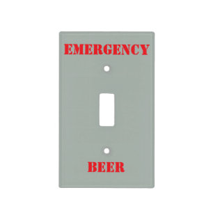 EMERGENCY BEER - Light Switch Cover