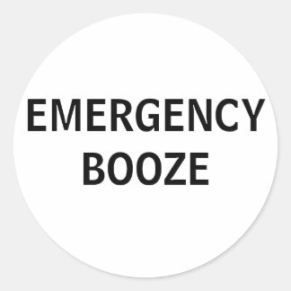 Emergency Booze stickers